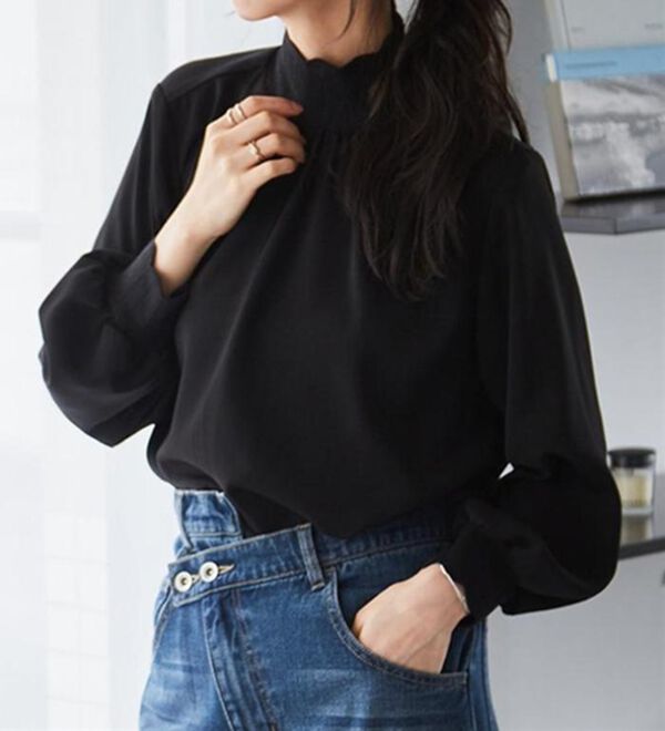 スカラップリブニット使いブラウス - ベルーナ【公式】