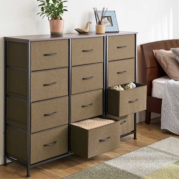 iellio（イエリオ）の「組立簡単！軽量チェスト（収納ケース・収納ボックス）」｜ブラウン