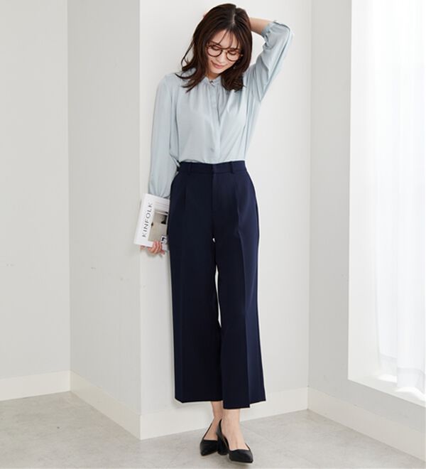 BELLUNA（ベルーナ）の「＜Ｃ／Ｓ＞センタータックワイドパンツ（ワイドパンツ・ガウチョ）」｜詳細画像