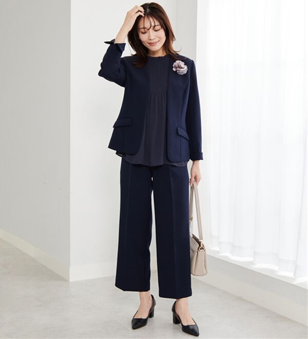 BELLUNA（ベルーナ）の「【新色追加】〈セレモニースタイル〉細プリーツデザインブラウス（ブラウス）」｜詳細画像