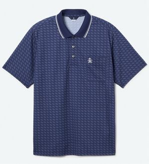 「＜マンシングウェア＞ＳＵＮＳＣＲＥＥＮモノグラムグラフィックプリント半袖ポロ（メンズポロシャツ）」｜詳細画像