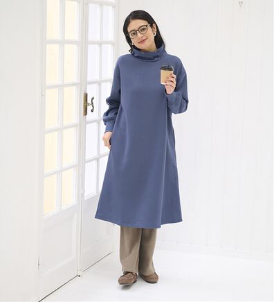 BELLUNA（ベルーナ）の「あったかキレイ！大人のこだわりワンピース（カットソーワンピース）」