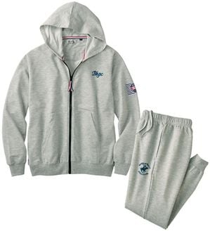 「＜ビバリーヒルズ・ポロクラブ＞選べるブランドホームスーツ（メンズルームウェア）」｜グレーセット