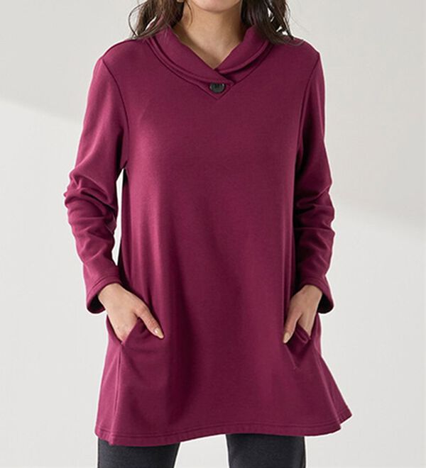 BELLUNA（ベルーナ）の「まるで着る毛布！裏ファーデザインチュニック（チュニック）」｜詳細画像