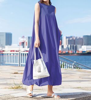 BELLUNA（ベルーナ）の「【UNDOVE】機能満載！はっ水！バルーンワンピース（その他ワンピース）」｜パープル