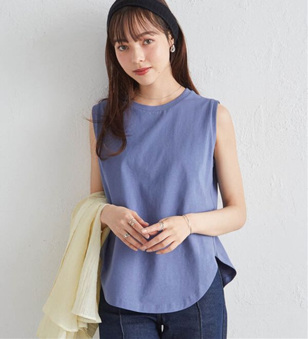 RANAN（ラナン）の「＜BC＞綿100％ひんやりタンクトップ（カットソー）」｜詳細画像