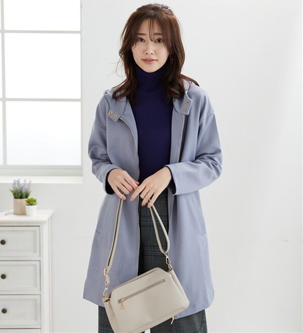 BELLUNA（ベルーナ）の「衿デザインロング丈パーカー（パーカー）」｜詳細画像