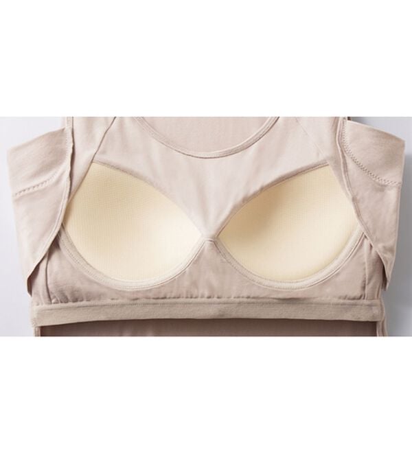 LAVIENNE（ラヴィエンヌ）の「【ＣＯＶＥＲＯＳＳ（Ｒ）】猛暑対策カップ付タンク（ブラトップ・カップ付きインナー）」｜詳細画像