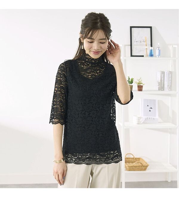 BELLUNA（ベルーナ）の「脱Ｔシャツレースインナー（ブラウス）」｜詳細画像