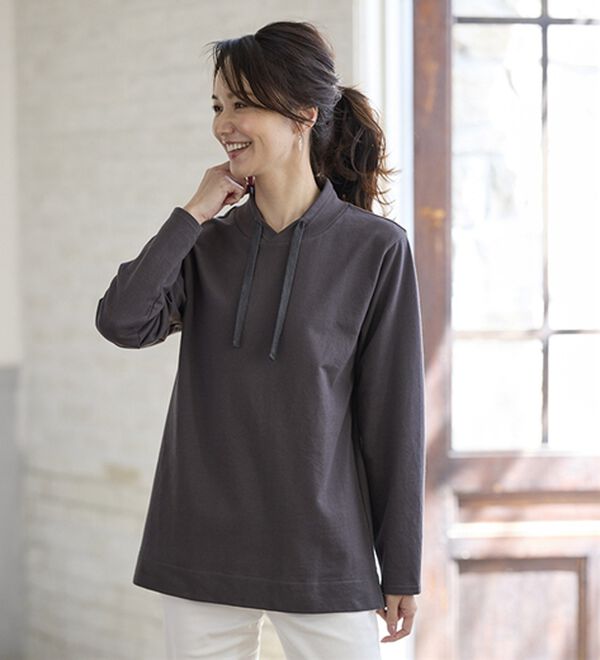 BELLUNA（ベルーナ）の「【２枚セット】大人カジュアルプルオーバー（カットソー）」｜詳細画像