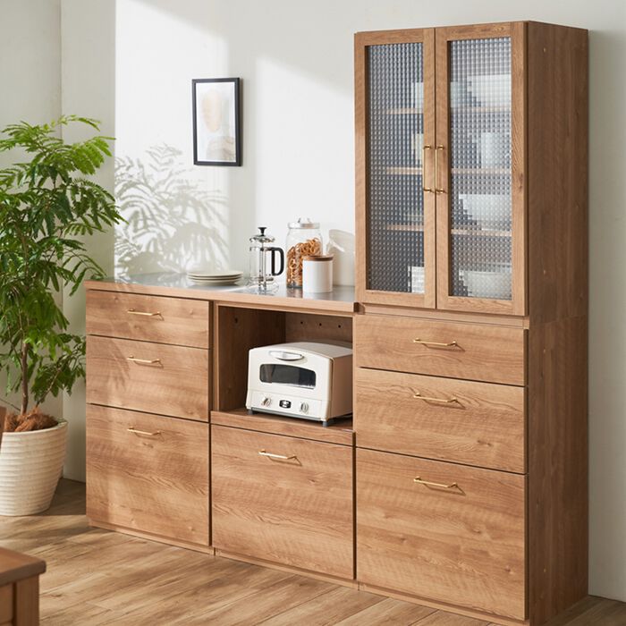 食器棚　キッチン収納　ナチュラル 食器棚、キッチンボードなどおしゃれキッチン収納 | Rafila（ラフィラ