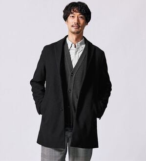 REMEN'S（リメンズ）の「メルトンチェスターコート（メンズコート）」｜ブラック