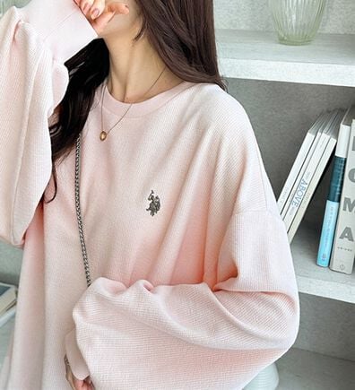 GeeRA（ジーラ）の「【U.S.POLOASSN】オーバーサイズワッフルスウェット（カットソー）」