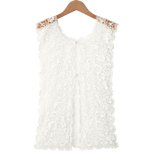 BELLUNA（ベルーナ）の「これ１つで上品魅せ！レースベスト（ベスト）」｜詳細画像