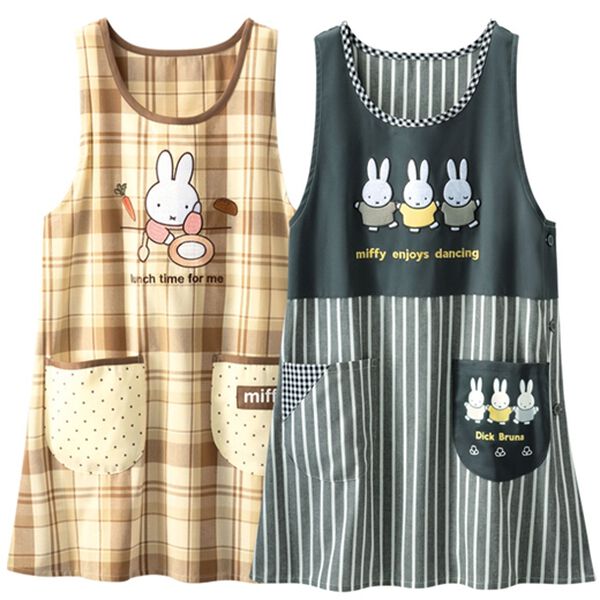 LAVIENNE（ラヴィエンヌ）の「【２枚組】ミッフィーエプロン（エプロン）」｜2枚組