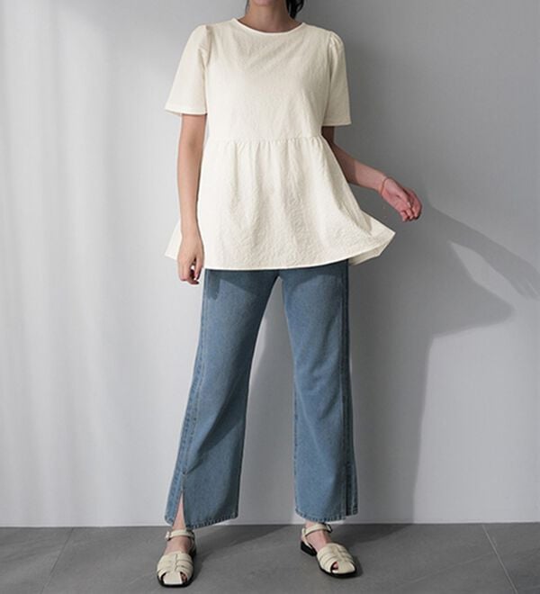 RANAN（ラナン）の「ひんやり！前後２ＷＡＹリボンデザインブラウス（ブラウス）」｜詳細画像