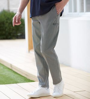 「＜アーノルド　パーマー＞ヒンヤリ冷感ストレッチパンツ（メンズフルレングスパンツ）」｜詳細画像