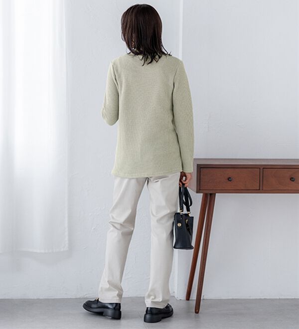 BELLUNA（ベルーナ）の「【静電気防止】ニットが苦手な方にも優しいプルオーバー（カットソー）」｜詳細画像