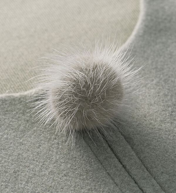 BELLUNA（ベルーナ）の「ミンクボール使いフェイクウールベスト（ベスト）」｜詳細画像