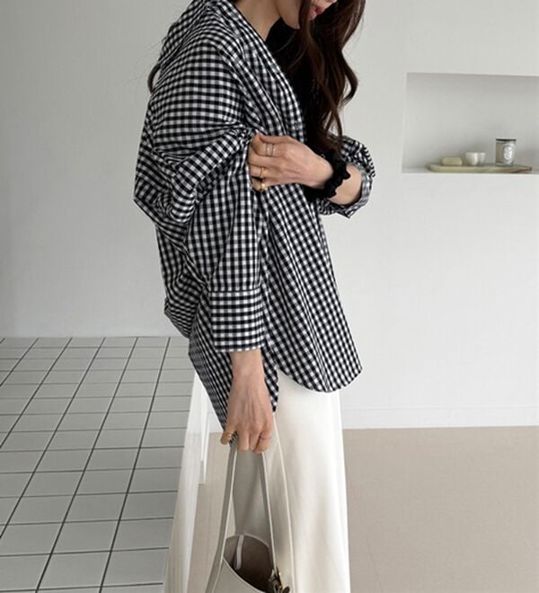 GeeRA（ジーラ）の「アソート柄オーバーサイズシャツ（シャツ）」｜詳細画像