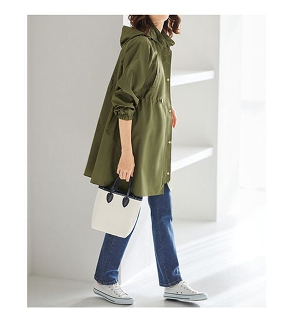 BELLUNA（ベルーナ）の「おしゃれ見え！はっ水ロングコート（ハーフコート）」｜詳細画像