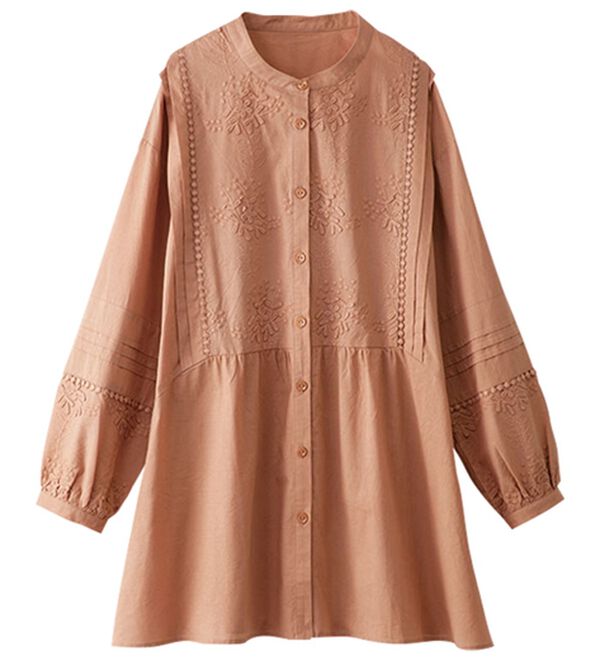 BELLUNA（ベルーナ）の「モチーフレースピンタック使いチュニック（チュニック）」｜詳細画像