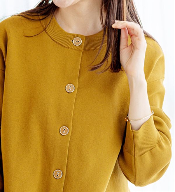 BELLUNA（ベルーナ）の「《快適Ｌａｂ．》洗える！軽い！配色使いニットカーディガン（ニットカーディガン）」｜詳細画像