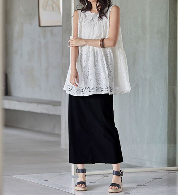 RANAN（ラナン）の「〈グラフェン〉ハイスペックストレッチナロ－スカート（ロングスカート）」｜詳細画像