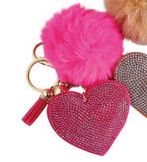 「キラキラハートチャーム（その他ファッション小物）」｜ピンク