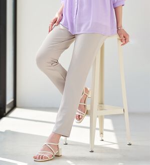 BELLUNA（ベルーナ）の「【マシュマロシリーズ】ヒンヤリなめらか！マシュマロパンツ（フルレングスパンツ）」｜詳細画像