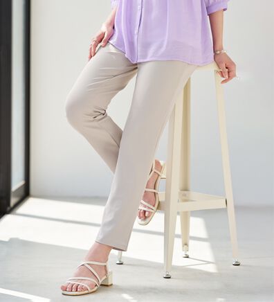 BELLUNA（ベルーナ）の「【マシュマロシリーズ】ヒンヤリなめらか！マシュマロパンツ（フルレングスパンツ）」