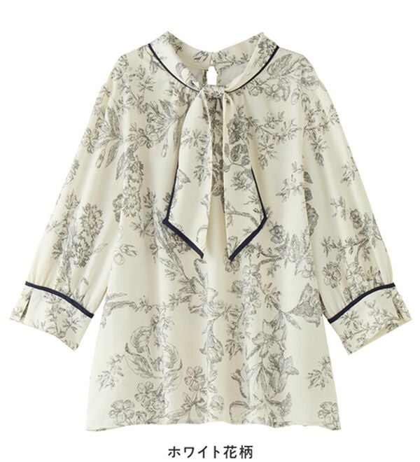 alotta（アロッタ）の「袖口パール6分袖ブラウス（ブラウス）」｜詳細画像