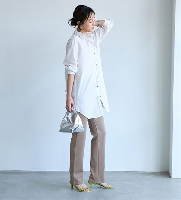 BELLUNA（ベルーナ）の「【選べる股下】ジャストフィットらくらくパンツ（フルレングスパンツ）」｜詳細画像