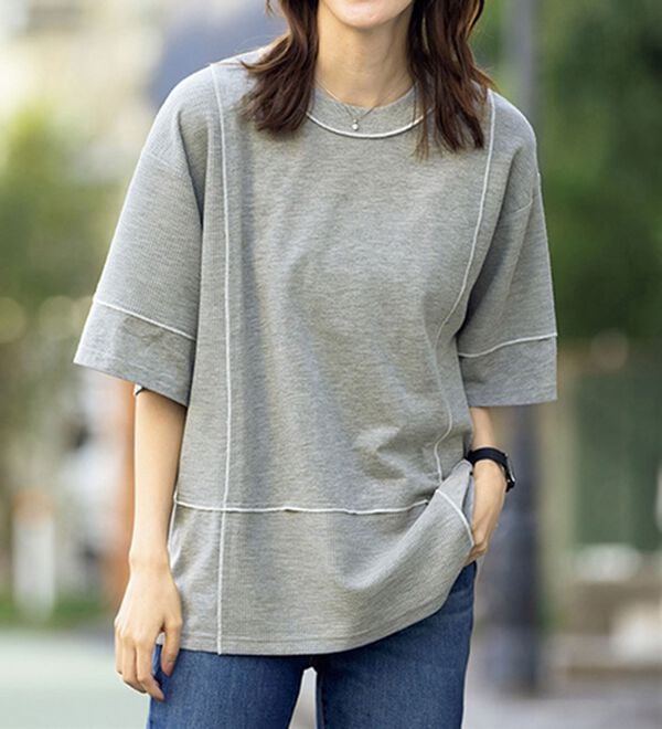 ルフラン（ルフラン）の「汗ジミ対策！ちょいかわプルオーバー（カットソー）」｜詳細画像