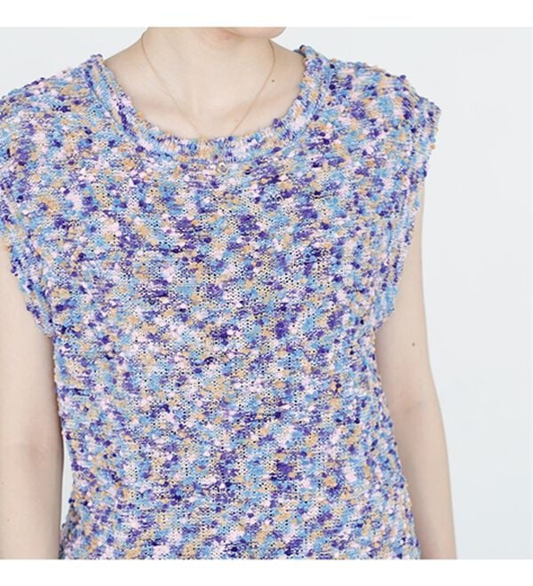 GeeRA（ジーラ）の「前後２ＷＡＹファンシーニットトップス（ニット・セーター）」｜詳細画像