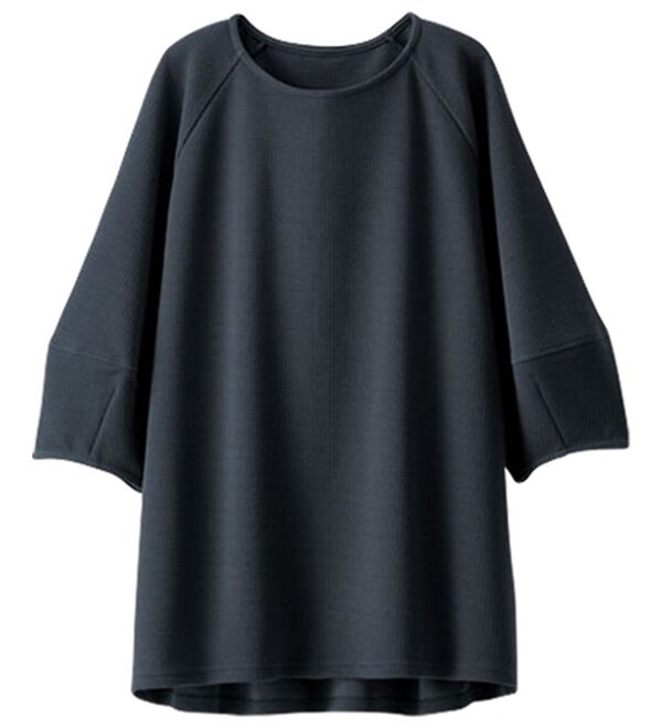 BELLUNA（ベルーナ）の「ポコポコ素材ランタンスリーブプルオーバー（カットソー）」｜詳細画像