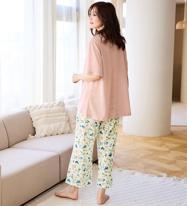 LAVIENNE（ラヴィエンヌ）の「【寝苦しさにさよなら】風がス～っと肌さら！涼しいメッシュ使いパジャマ（パジャマ・ルームウェア）」｜詳細画像