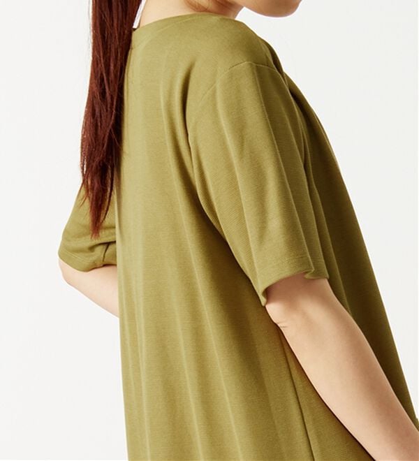 BELLUNA（ベルーナ）の「【接触冷感】かのこ素材タックデザインチュニックワンピース（その他ワンピース）」｜詳細画像