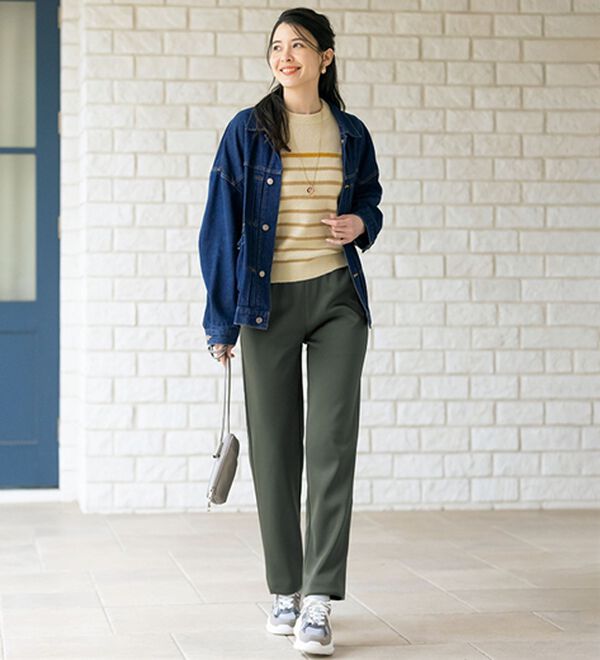 ルフラン（ルフラン）の「【３本組】「猫の毛が落ちやすい」裏起毛パンツ（フルレングスパンツ）」｜詳細画像