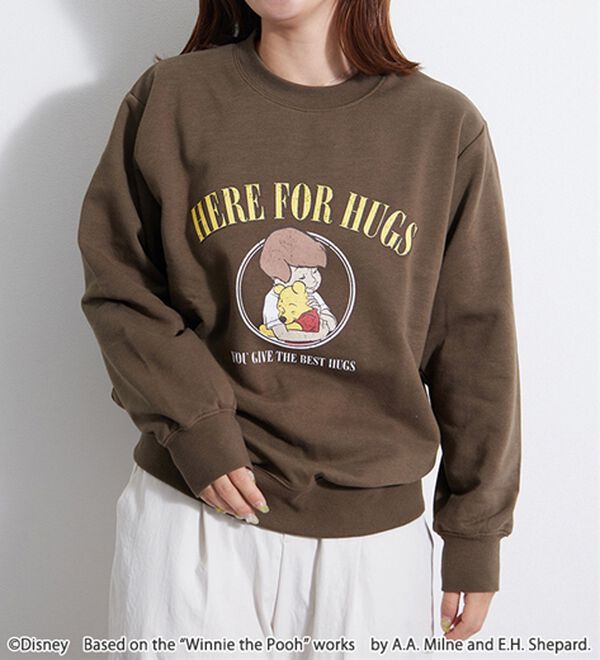 BELLUNA（ベルーナ）の「＜Ｄｉｓｎｅｙ＞【プー】プリント裏起毛トレーナー（トレーナー・スウェット）」｜詳細画像