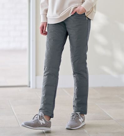 BELLUNA（ベルーナ）の「あった軽！裏シャギーダウンパンツ（フルレングスパンツ）」