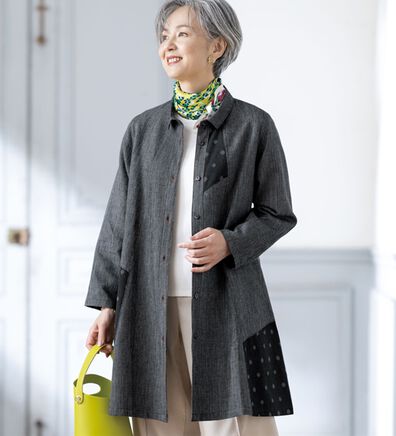 ルフラン（ルフラン）の「日本製久留米織デザインブラウス（ブラウス）」