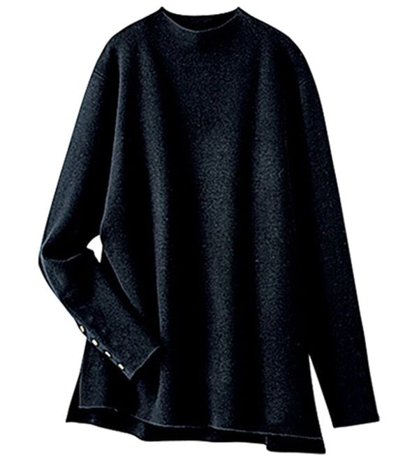 BELLUNA（ベルーナ）の「もちもち袖ボタンニットプルオーバー（ニット・セーター）」｜詳細画像