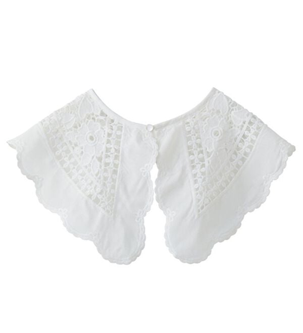 GeeRA（ジーラ）の「カットワーク刺しゅう付け衿（その他ファッション小物）」｜詳細画像