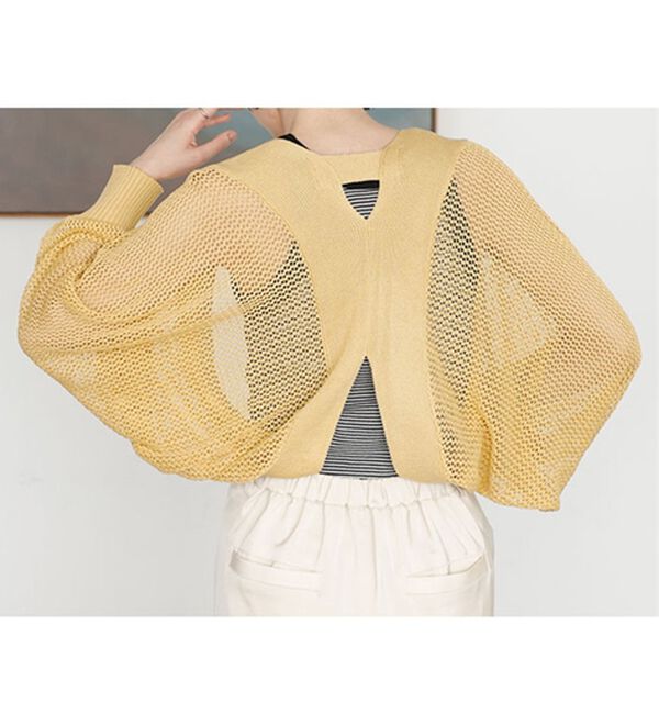 GeeRA（ジーラ）の「バックオープンサマーメッシュボレロ（その他カーディガン）」｜詳細画像