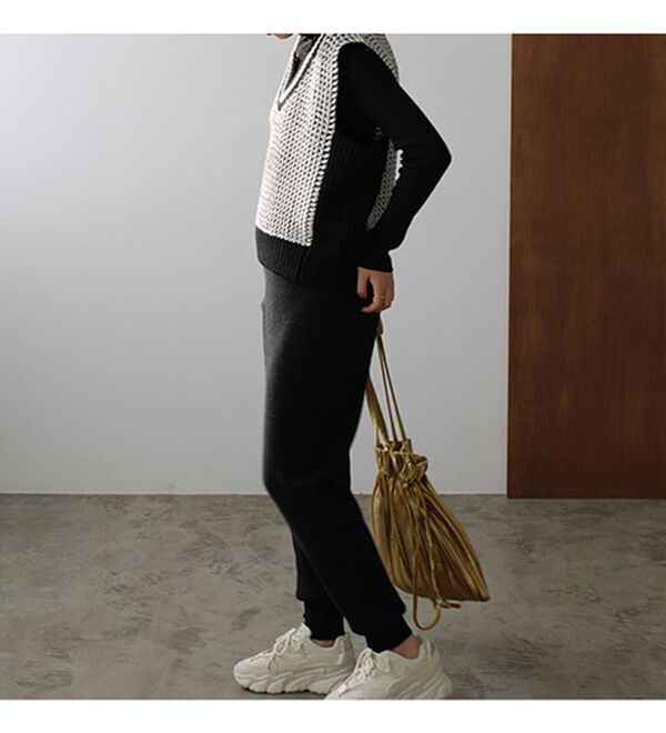 GeeRA（ジーラ）の「ニットジョガーパンツ（フルレングスパンツ）」｜詳細画像