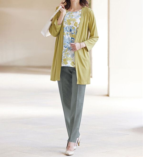 BELLUNA（ベルーナ）の「日本製裾ファスナーパンツ（フルレングスパンツ）」｜詳細画像