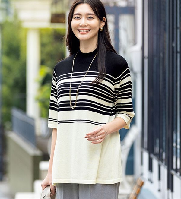 Tシャツ気分な上品サマーニット - ベルーナ【公式】