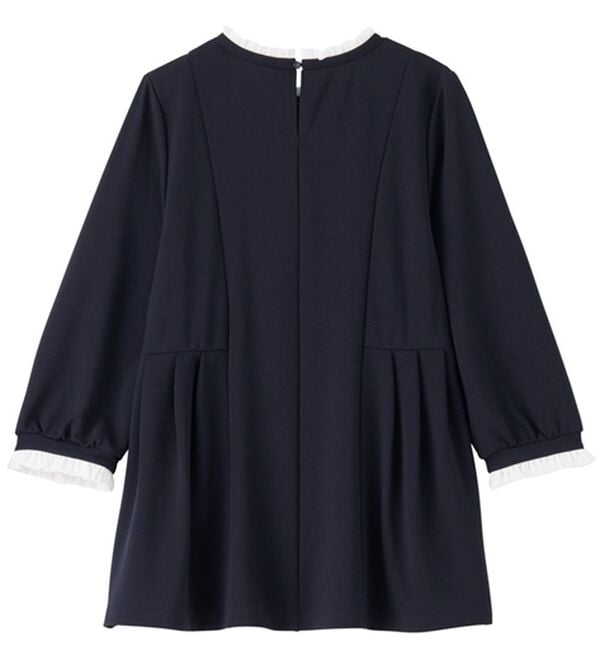 GeeRA（ジーラ）の「【２点セット】バイカラーフリル衿ブラウスセットアップ（その他スーツ）」｜詳細画像