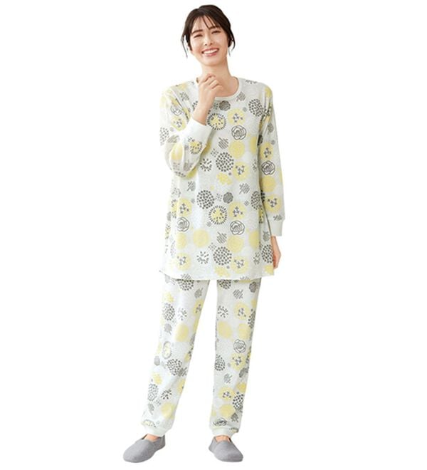 LAVIENNE（ラヴィエンヌ）の「肌にやさしい綿混のワッフルパジャマ（パジャマ・ルームウェア）」｜詳細画像